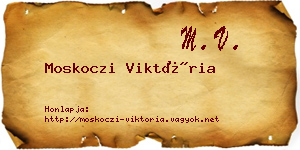 Moskoczi Viktória névjegykártya