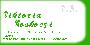 viktoria moskoczi business card